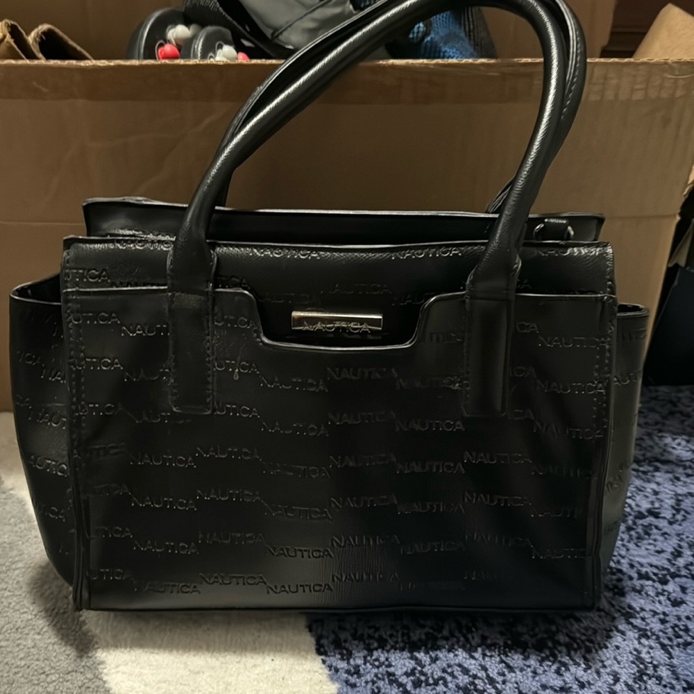 Nautica black womens handbag